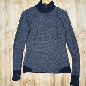 Lululemon Runderful 1/2 Zip Size 8 Long Sleeve Pullover Light Dark Gray. Jogging